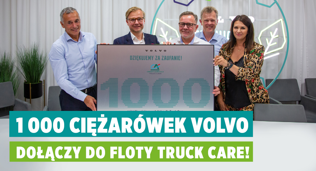1 000 ciężarówek Volvo zasili flotę Truck Care