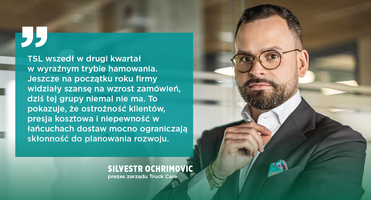 Transport i logistyka hamują. Barometr EFL najniższy od ponad pięciu lat, nowych zamówień niemal nie ma